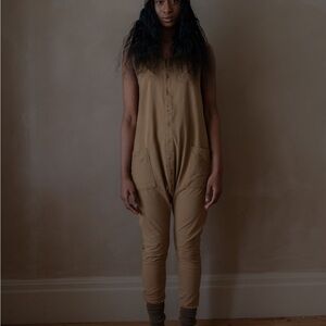 Elegant Women's Tan Jumpsuit